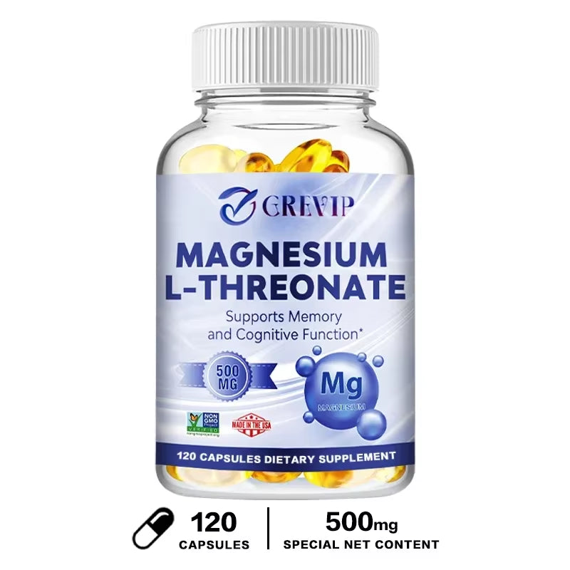 Magnesium L-Threonate - Improve Memory, Cognition, Stress Relief and Sleep Quality